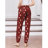 image:imageEkouaer Womens Jogger Pajamas Pants Comfy Long Lounge BottomDrawstring Elastic Waist Sleep Pants with PocketsTeddy Plaid Red