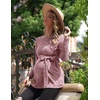 image:imageEkouaer Womens Maternity Shirts Long Sleeve Pregnancy Tops Casual Ribbed Knit Winter Pregnant BlousesPink