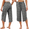 image:imageEkouaer Womens Pajama Pants Capri 2026 Wide Leg Lounge Pj Pants Summer Comfy Drawstring Pajama Bottoms with PocketsFlower