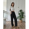image:imageEkouaer Womens Pajama Pants with Pockets Comfy Casual Wide Leg Yoga Pants Soft Stretch Pajama Bottoms Black SmallBlack
