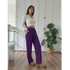 image:imageEkouaer Womens Pajama Pants with Pockets Comfy Casual Wide Leg Yoga Pants Soft Stretch Pajama Bottoms Black SmallDark Purple