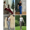 image:imageEkouaer Womens Pajama Pants with Pockets Comfy Casual Wide Leg Yoga Pants Soft Stretch Pajama Bottoms Black SmallLeopard Print