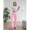 image:imageEkouaer Womens Pajama Pants with Pockets Comfy Casual Wide Leg Yoga Pants Soft Stretch Pajama Bottoms Black SmallLight Pink