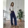 image:imageEkouaer Womens Pajama Pants with Pockets Comfy Casual Wide Leg Yoga Pants Soft Stretch Pajama Bottoms Black SmallNavy