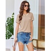 image:imageEkouaer Womens Pajama Set Ribbed Knit Soft Shorts Pjs Summer Sleepwear Two Piece Casual Lounge Sets with Drawstring amp PocketsKhaki