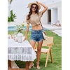 image:imageEkouaer Womens Pajama Set Ribbed Knit Soft Shorts Pjs Summer Sleepwear Two Piece Casual Lounge Sets with Drawstring amp PocketsKhaki