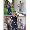 image:imageEkouaer Womens Pajama Sets Short Sleeve Lounge Sets for Women Printed Jogger Pajama Set 2 Piece Pj Sets With Pockets SXXLButterfly
