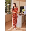 image:imageEkouaer Womens Pajama Sets Short Sleeve Lounge Sets for Women Printed Jogger Pajama Set 2 Piece Pj Sets With Pockets SXXLElk
