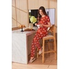 image:imageEkouaer Womens Pajama Sets Short Sleeve Lounge Sets for Women Printed Jogger Pajama Set 2 Piece Pj Sets With Pockets SXXLElk