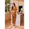 image:imageEkouaer Womens Pajama Sets Short Sleeve Lounge Sets for Women Printed Jogger Pajama Set 2 Piece Pj Sets With Pockets SXXLOrange Halloween Pattern