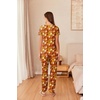 image:imageEkouaer Womens Pajama Sets Short Sleeve Lounge Sets for Women Printed Jogger Pajama Set 2 Piece Pj Sets With Pockets SXXLOrange Halloween Pattern