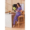 image:imageEkouaer Womens Pajama Sets Short Sleeve Lounge Sets for Women Printed Jogger Pajama Set 2 Piece Pj Sets With Pockets SXXLPurple Halloween Pattern