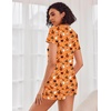image:imageEkouaer Womens Pajama Sets Short Sleeve Pajamas for Women Sets Soft Lounge Sets Casual V Neck Sleepwear PJSHalloween