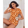 image:imageEkouaer Womens Pajama Sets Short Sleeve Pajamas for Women Sets Soft Lounge Sets Casual V Neck Sleepwear PJSHalloween
