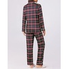 image:imageEkouaer Womens Pajamas Set 2 Piece Button Down Pjs Soft Long Sleeve Top and Pants Sleepwear Set Lounge SetsBblack Plaid