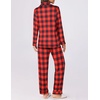 image:imageEkouaer Womens Pajamas Set 2 Piece Button Down Pjs Soft Long Sleeve Top and Pants Sleepwear Set Lounge SetsBred Plaid