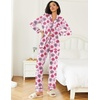 image:imageEkouaer Womens Pajamas Set 2 Piece Button Down Pjs Soft Long Sleeve Top and Pants Sleepwear Set Lounge SetsPanting Rose