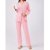 image:imageEkouaer Womens Pajamas Set 2 Piece Button Down Pjs Soft Long Sleeve Top and Pants Sleepwear Set Lounge SetsPink