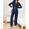 image:imageEkouaer Womens Pajamas Set 2 Piece Button Down Pjs Soft Long Sleeve Top and Pants Sleepwear Set Lounge SetsPolka Dots