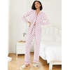 image:imageEkouaer Womens Pajamas Set 2 Piece Button Down Pjs Soft Long Sleeve Top and Pants Sleepwear Set Lounge SetsSmall Red Flowers