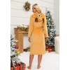 image:imageEkouaer Womens Robe Cute Animal Bathrobes Full Length Soft House Coat with Hood for Adult SXXLYellow Ocher Elk