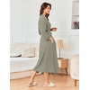 image:imageEkouaer Womens Robe Long Waffle Knit Bathrobe Lightweight Soft Kimono Robes Loungewear SXXLLight Green