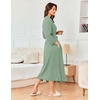 image:imageEkouaer Womens Robe Long Waffle Knit Bathrobe Lightweight Soft Kimono Robes Loungewear SXXLMint Green