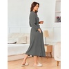 image:imageEkouaer Womens Robe Long Waffle Knit Bathrobe Lightweight Soft Kimono Robes Loungewear SXXLSmall Waffledark Grey
