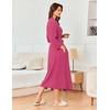 image:imageEkouaer Womens Robe Long Waffle Knit Bathrobe Lightweight Soft Kimono Robes Loungewear SXXLSmall Wafflerose