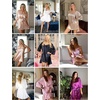 image:imageEkouaer Womens Satin Robe Set Lace Sexy Lingerie Robe Wedding Nightgown 2pcs Cami Bride Party Silk Pajamas Set