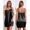 image:imageEkouaer Womens Satin Robe Set Lace Sexy Lingerie Robe Wedding Nightgown 2pcs Cami Bride Party Silk Pajamas Set
