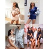 image:imageEkouaer Womens Satin pajamas Set VNeck Silky Sleepwear Classic Soft Nightwear Champagne