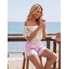 image:imageEkouaer Womens Silk Satin Shorts 2026 Lace Trim Micro Mini Satin Shorts Y2K Casual Pajama Short Summer Lounge ShortsPink