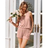 image:imageEkouaer Womens Sleeveless Pajamas Set Casual Sleepwear Soft Pj Sets Tank Top and Shorts 2 Piece Loungewear for Summer SXXLDusty Pink