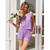 image:imageEkouaer Womens Sleeveless Pajamas Set Casual Sleepwear Soft Pj Sets Tank Top and Shorts 2 Piece Loungewear for Summer SXXLLavender