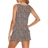 image:imageEkouaer Womens Sleeveless Pajamas Set Casual Sleepwear Soft Pj Sets Tank Top and Shorts 2 Piece Loungewear for Summer SXXLLeopard