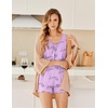 image:imageEkouaer Womens Sleeveless Pajamas Set Casual Sleepwear Soft Pj Sets Tank Top and Shorts 2 Piece Loungewear for Summer SXXLLove