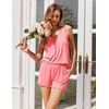 image:imageEkouaer Womens Sleeveless Pajamas Set Casual Sleepwear Soft Pj Sets Tank Top and Shorts 2 Piece Loungewear for Summer SXXLPink
