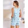 image:imageEkouaer Womens Sleeveless Pajamas Set Casual Sleepwear Soft Pj Sets Tank Top and Shorts 2 Piece Loungewear for Summer SXXLPlanet