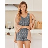 image:imageEkouaer Womens Sleeveless Pajamas Set Casual Sleepwear Soft Pj Sets Tank Top and Shorts 2 Piece Loungewear for Summer SXXLStar