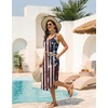 image:imageEkouaer Womens Swimsuit Beach Cover Up Dress Spaghetti Strap V Neck Swimwear A Line 2026 Bathing Suit Coverups with PocketsNational Flag