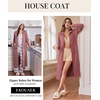 image:imageEkouaer Zipper Robes for Women Long Sleeve Lightweight House Coats with Pockets Zip Up Bathrobe Loungewear S3XLGray Purple