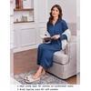 image:imageEkouaer Zipper Robes for Women Long Sleeve Lightweight House Coats with Pockets Zip Up Bathrobe Loungewear S3XLNavy