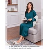 image:imageEkouaer Zipper Robes for Women Long Sleeve Lightweight House Coats with Pockets Zip Up Bathrobe Loungewear S3XLTeal