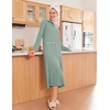 image:imageEkouaer Zipper Robes for Women Long Waffle Knit Bathrobe Lightweight Long Sleeves Robe Soft Sleepwear with Pockets SXXLMint Green