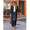 image:imageEkouaer Zipper Robes for Women Ribbed Knit Bathrobe Lightweight Full Length Loungewear with Pockets S3XLBlack