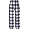 image:imageEkouaer Girls Soft Pajamas Pants Cute Print Pattern PJ Bottoms Comfortable Lounge Long Pants with 2 PocketsBlack Plaid