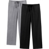 image:imageEkouaer Mens Pajama Pants Lounge Pants with Pockets Soft Sleep Pants Loose Fit Pj Bottoms with Drawstring SXXLBlackgrey