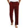 image:imageEkouaer Mens Pajama Pants Lounge Pants with Pockets Soft Sleep Pants Loose Fit Pj Bottoms with Drawstring SXXLRed and Black Plaid