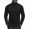 image:imageEkouaer Mens Turtleneck Long Sleeve Turtle Neck Shirts Basic Lightweight Undershirt Thermal Pullover Sweater SXXLBlack